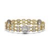 Image 1 : 14.86 ctw Rare Oval Diamond Bracelet 18K Yellow Gold - REF-2152R8K