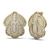 Image 2 : 8 ctw Diamond Earrings 18K Yellow Gold - REF-611K6Y