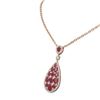 Image 2 : 12.37 ctw Ruby & Diamond Necklace 18K Rose Gold - REF-323G6W