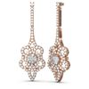 Image 2 : 2.74 ctw Diamond Earrings 18K Rose Gold - REF-344K4Y