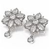 Image 3 : 4.09 ctw Diamond Earrings 18K White Gold - REF-471F2M