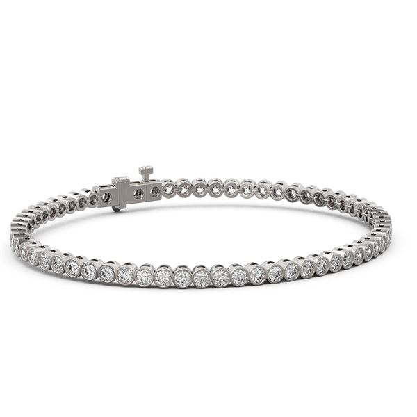 4.5 ctw Diamond Designer Bracelet 18K White Gold - REF-421N5F
