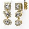 Image 3 : 2.5 ctw Mix Cut Diamonds Designer Earrings 18K Yellow Gold - REF-280Y2X