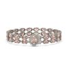 Image 1 : 27.57 ctw Morganite & Diamond Bracelet 14K White Gold - REF-400H2R