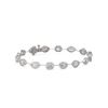 Image 1 : 6.31 ctw Mix Cut Diamonds Designer Bracelet 18K White Gold - REF-892X5A