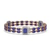 Image 2 : 19.49 ctw Sapphire & Diamond Bracelet 14K Rose Gold - REF-252A8N