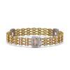 Image 2 : 26.13 ctw Morganite & Diamond Bracelet 14K Yellow Gold - REF-472H8R