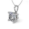 Image 2 : 0.50 ctw VS/SI Cushion Diamond Designer Necklace 18k Rose Gold - REF-70A2N