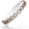 Image 2 : 7.5 ctw Pear Cut Diamond Designer Bracelet 18K Rose Gold - REF-619N5F