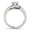 Image 2 : 1.25 ctw Certified VS/SI Diamond Solitaire Halo Ring 18k White Gold - REF-277M2G