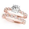 Image 1 : 2.02 ctw Certified VS/SI Diamond 2pc Wedding Set 14k Rose Gold - REF-302N2F