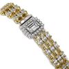 Image 3 : 19.48 ctw Emerald Cut & Oval Diamond Bracelet 18K Yellow Gold - REF-2068Y4X