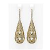 Image 1 : 4.17 ctw Diamond Earrings 18K Yellow Gold - REF-469X8A