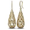 Image 2 : 4.17 ctw Diamond Earrings 18K Yellow Gold - REF-469X8A