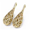 Image 3 : 4.17 ctw Diamond Earrings 18K Yellow Gold - REF-469X8A