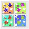Image 1 : Four Flower Power Set Art Poster 16x16 Signed #1948226