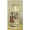 Image 1 : Elegant Porcelain Lamp Colonial Man Woman #1948411