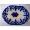 Image 1 : FLOW BLUE PLATTER BY "LSA' or W. E. CORN" #1948441