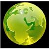 Image 1 : Czech Bohemian VASELINE World Globe Paperweight#1948504
