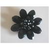 Image 1 : Victorian French Jet Flower Pendant or Sash #1948903