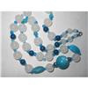 Image 1 : Glass & Moonglow Lucite Necklace #1948975