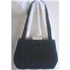 Image 1 : Art Deco Black Corde Handbag Lucite Clasp #1949004