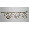 Image 1 : Music Charm Bracelet Goldtone & Rhinestones #1949031