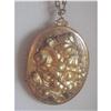 Image 1 : Victorian Brass Repousse Photo Locket, Original#1949109