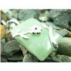 Image 1 : Designer Jade Flower Sterling Silver Pendant #1949156