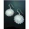Image 1 : Lacework Flower Sterling Silver Earrings #1949243