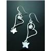 Image 1 : Flower Heart Butterfly Sterling Silver Earrings#1949263
