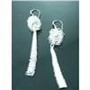 Image 1 : Twisted Silver Dangle Sterling Silver Earrings #1949266