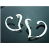 Image 1 : Abstract Heart Sterling Silver Earrings #1949283