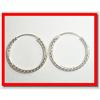 Image 1 : Solid Hoop Sterling Silver Earrings #1949287