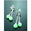 Image 1 : Jade & Star Sterling Silver Earrings #1949330