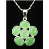 Image 1 : Jade Designer Style Sterling Silver Pendant #1949572