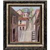 Image 1 : ORIG PAINTING HILLSIDE VILLAGE STREETSCAPE IN #1950155