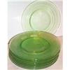 Image 1 : Eight Green Florentine No.2 Plates #1950424