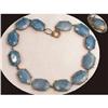 Image 1 : 1920' DECO Czech GLASS OPEN back BRacelet #1951000