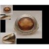 Image 1 : Antique  sterling white and yellow gold RING #1951006