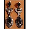 Image 1 : Deco STERLING Marcasite DROP earrings #1951159