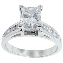 1.75 carat DIAMOND PRINCESS CUT antique look#1952208
