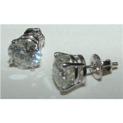 4.5 CARAT diamond stud earrings solitaires ear#1952243