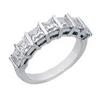 Image 1 : 2.10 carat DIAMOND WEDDING BAND platinum ring 7#1952492