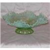 Image 1 : Green Opalescent Crimped edge bowl #1953191