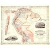 Image 1 : Antique Map Venezuela Ecuador Peru Johnson 1860#1972845
