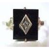 Image 1 : Victorian  Diamond & Black Onyx RING #1972930