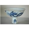 Image 1 : Chinese Blue and White Porcelain Stem Cup   #1973029