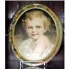 Image 1 : Beautiful lithograph tray with a baby face #1973553