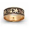 Pink Gold Floral Wedding Band #1973715